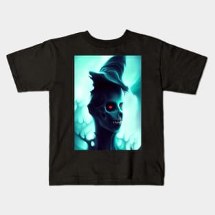 WITCHES GHOST ON HALLOWEEEN Kids T-Shirt